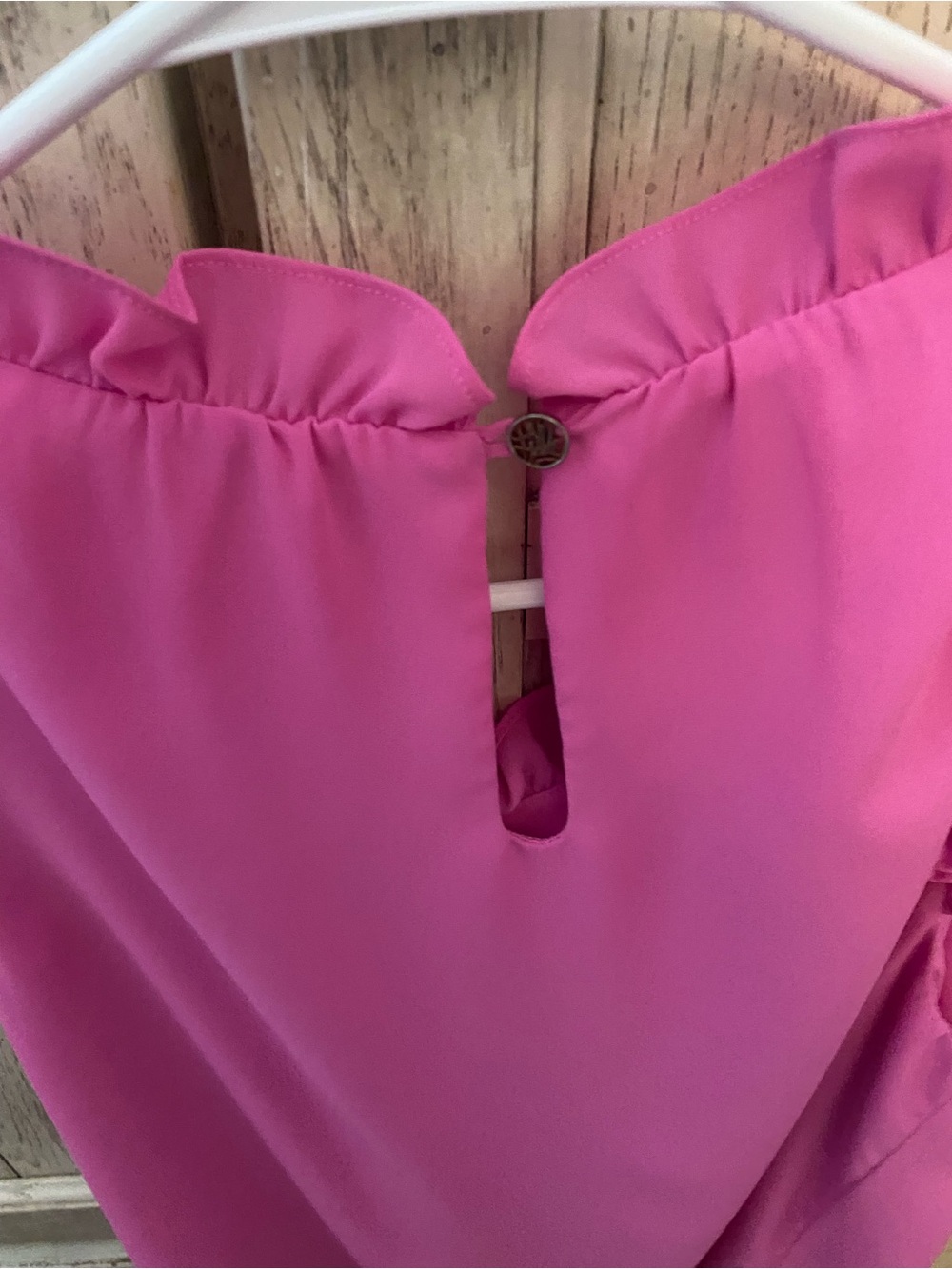 Lilly Pulitzer Hot Pink Ruffle Sleeve Girls Dress - Picture 3 of 3